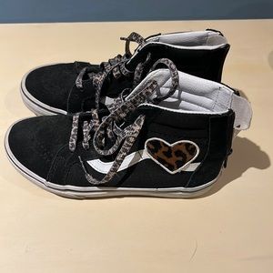 Vans Size 3 Kids Black High Tops